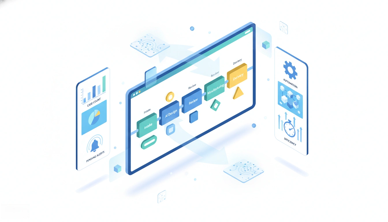 Centralized dashboards provide complete visibility across the entire case pipeline
