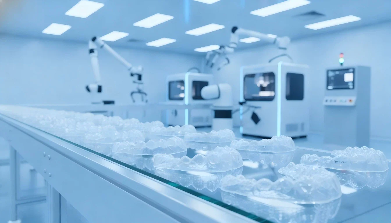 Industrial-scale-3D-printing-and-robotic-automation-drive-the-standardized-scalable-production-of-clear-aligners
