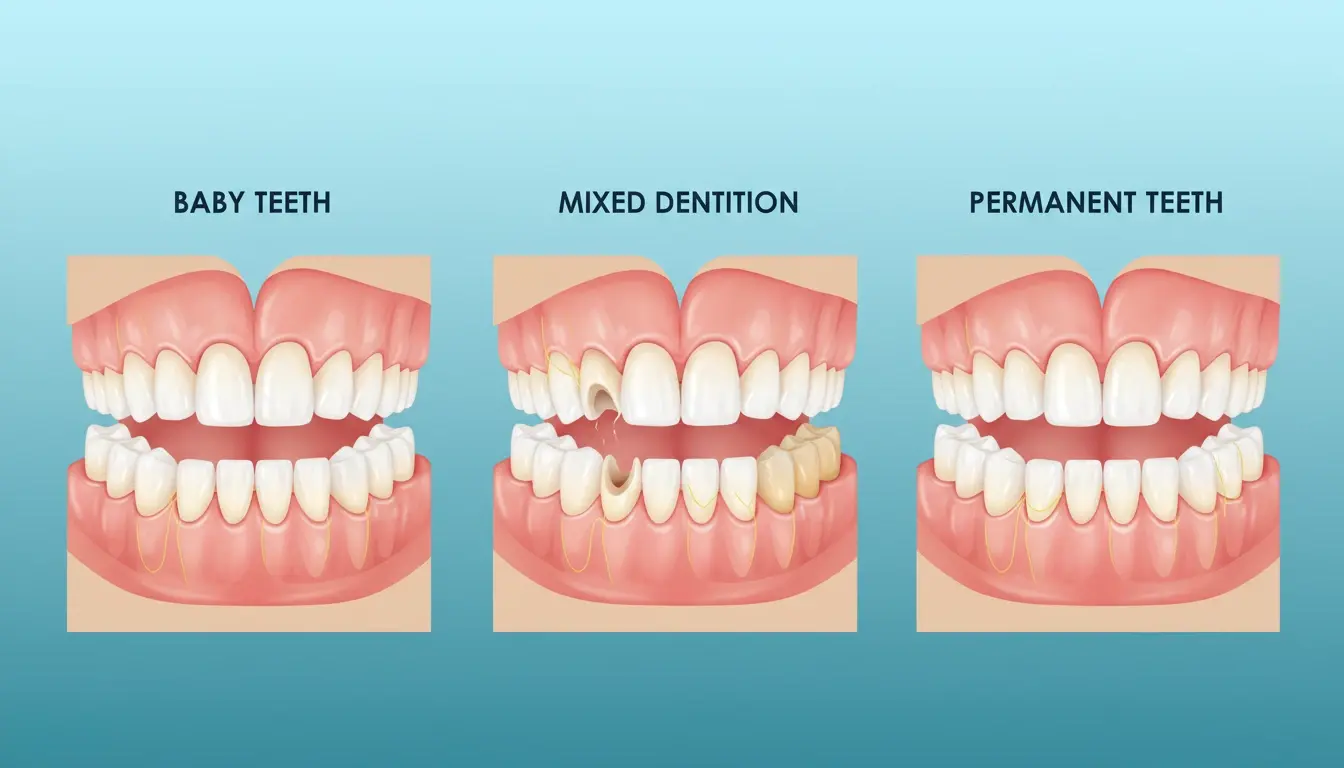 The-stages-of-dental-development-from-baby-teeth-through-mixed-dentition-to-permanent-teeth