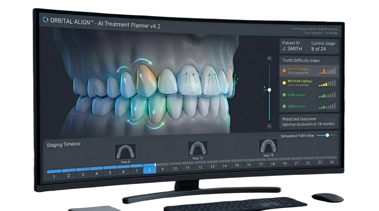 AI-powered-tooth-movement-prediction-and-simulation-showing-automatic-collision-detectio